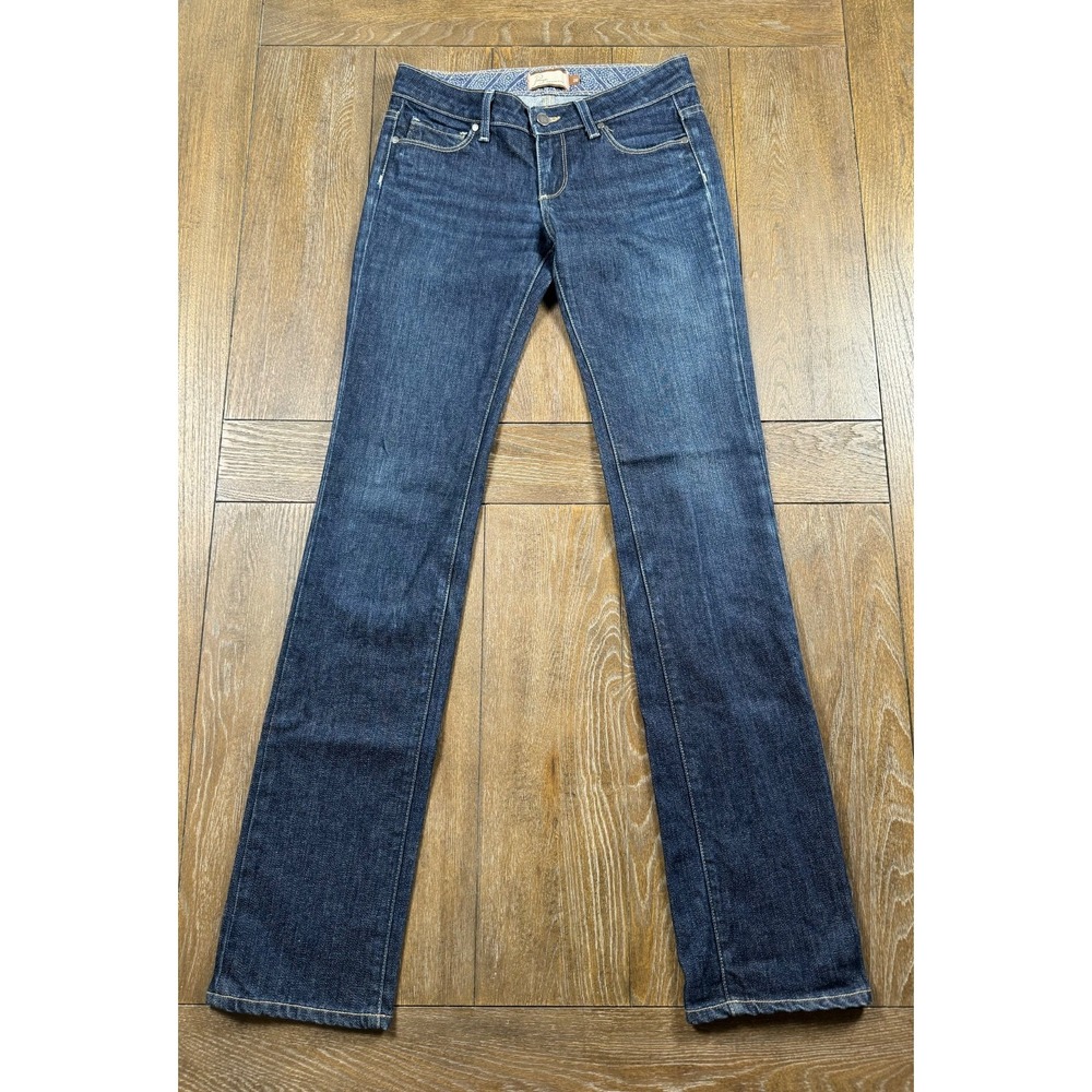 Paige Premium Denim Jeans Women's 26 Dark Wash Straight Skinny Low Rise